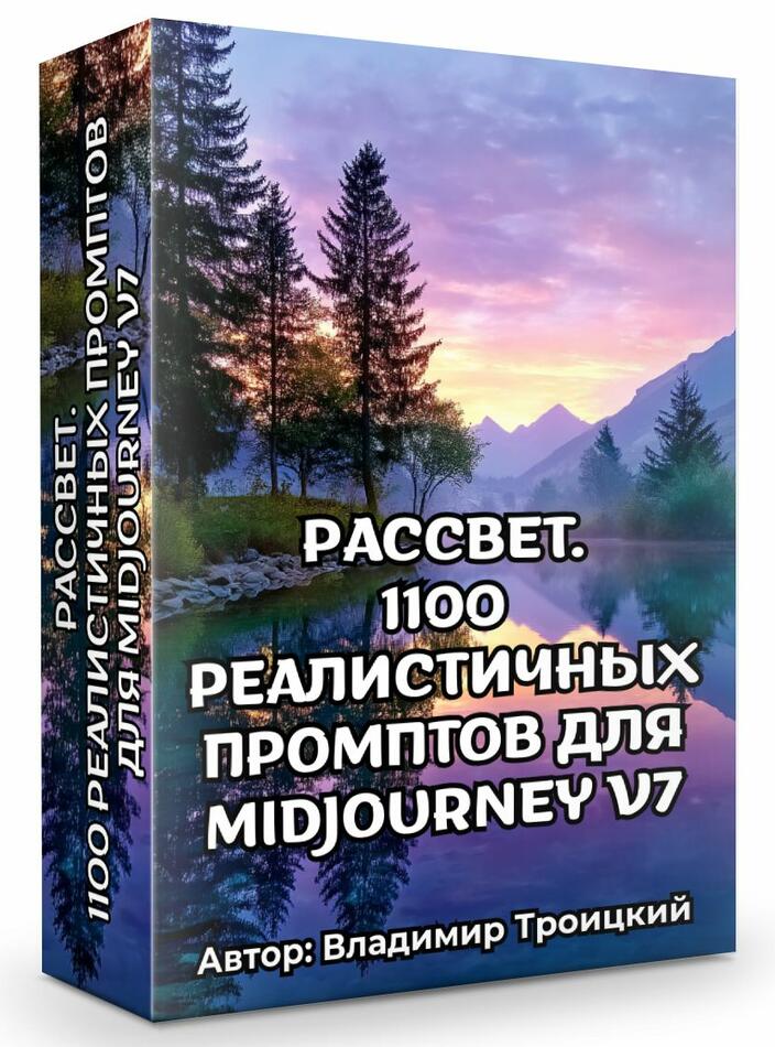 РАССВЕТ. 1100 РЕАЛИСТИЧНЫХ ПРОМПТОВ ДЛЯ MIDJOURNEY V7